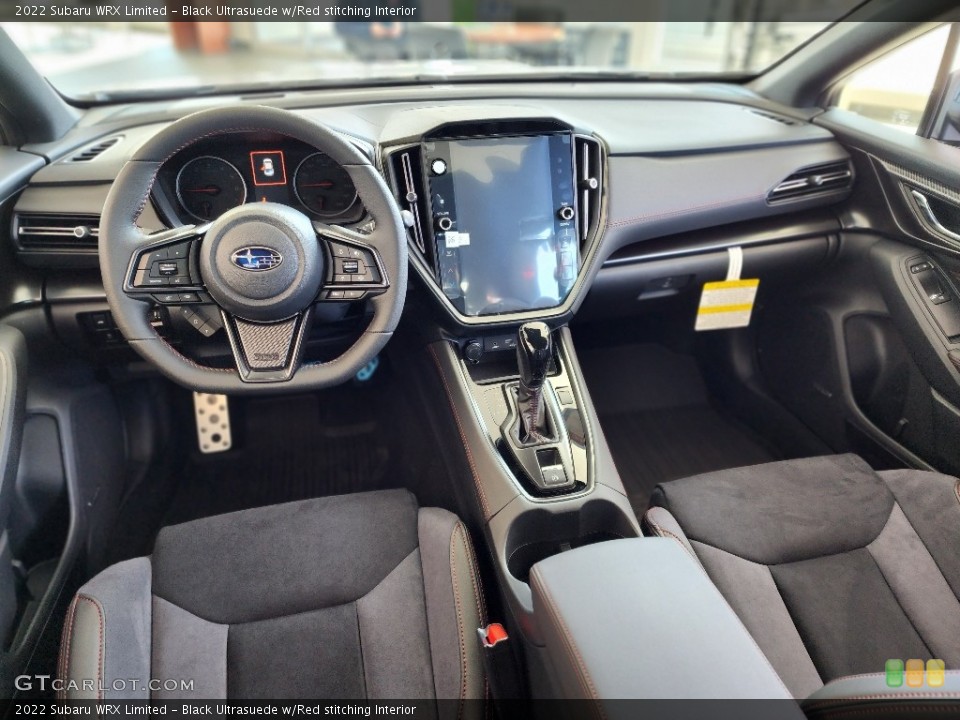 Black Ultrasuede w/Red stitching Interior Photo for the 2022 Subaru WRX Limited #145750717