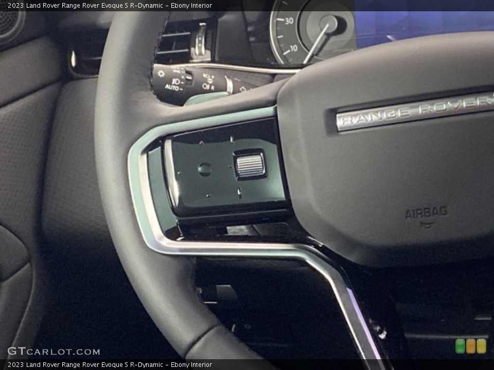 Ebony Interior Steering Wheel for the 2023 Land Rover Range Rover Evoque S R-Dynamic #145750837