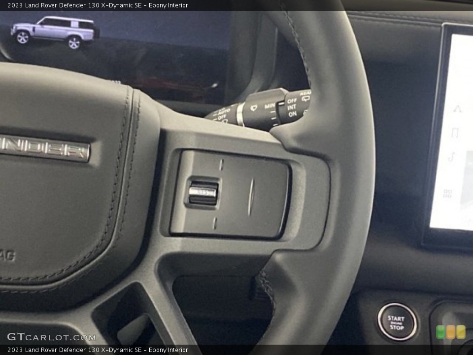 Ebony Interior Steering Wheel for the 2023 Land Rover Defender 130 X-Dynamic SE #145751782