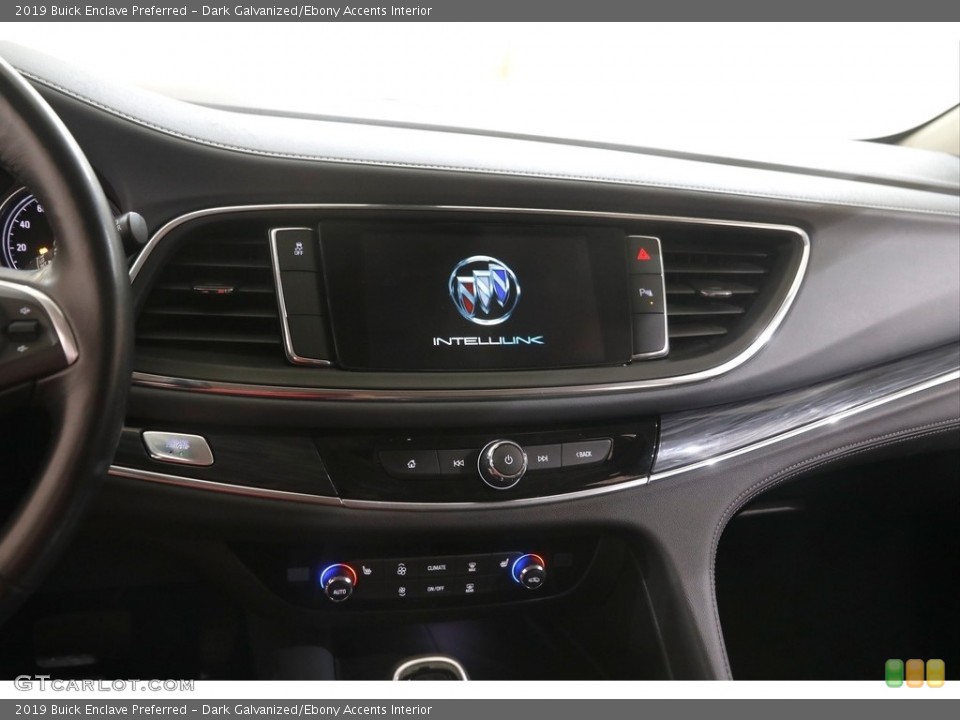 Dark Galvanized/Ebony Accents Interior Controls for the 2019 Buick Enclave Preferred #145754221