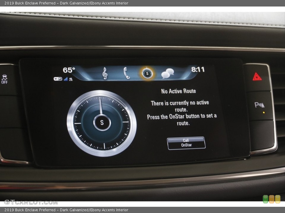 Dark Galvanized/Ebony Accents Interior Controls for the 2019 Buick Enclave Preferred #145754230