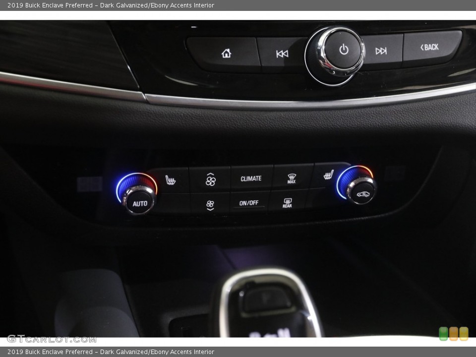 Dark Galvanized/Ebony Accents Interior Controls for the 2019 Buick Enclave Preferred #145754236