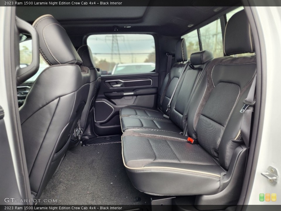 Black Interior Rear Seat for the 2023 Ram 1500 Laramie Night Edition Crew Cab 4x4 #145755977
