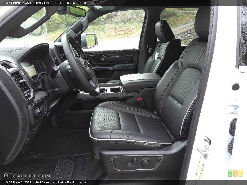 Black Interior Front Seat for the 2023 Ram 1500 Limited Crew Cab 4x4 #145756151
