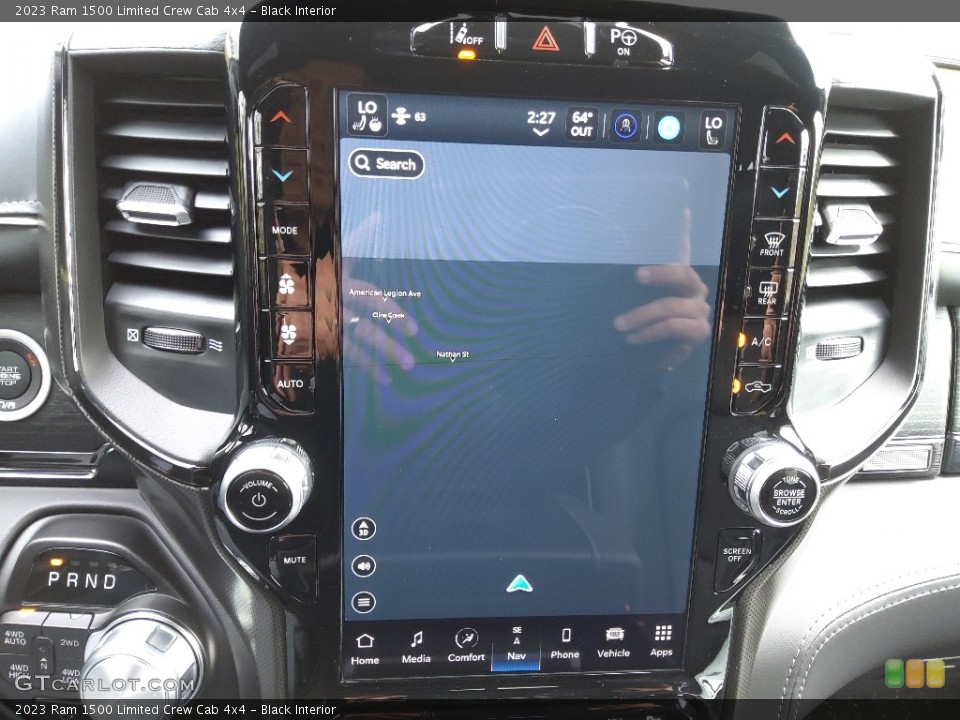 Black Interior Navigation for the 2023 Ram 1500 Limited Crew Cab 4x4 #145756493