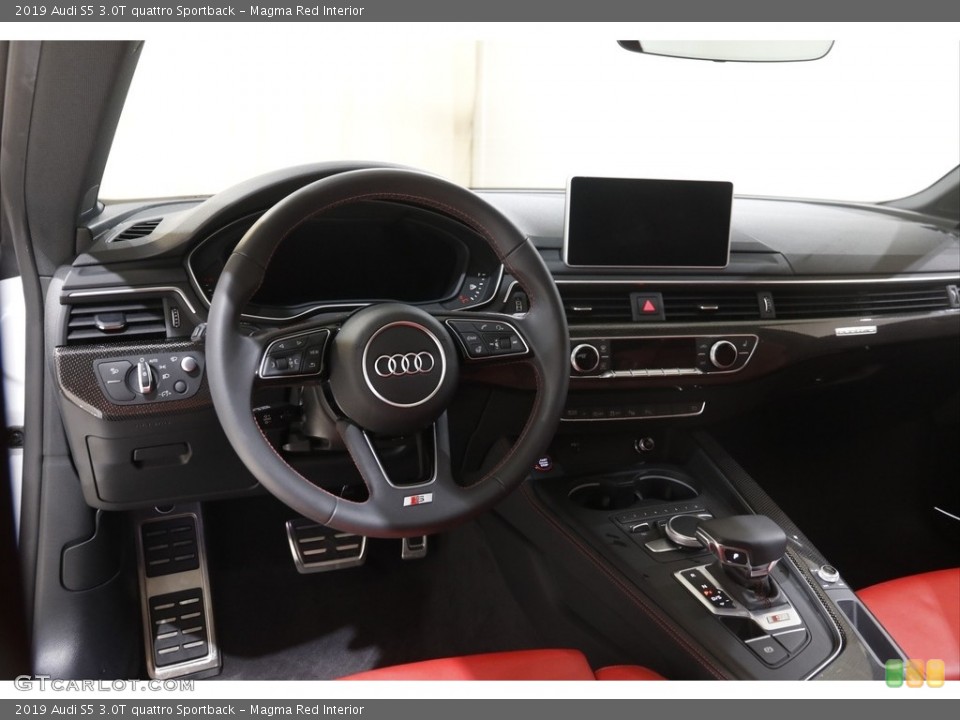 Magma Red Interior Dashboard for the 2019 Audi S5 3.0T quattro Sportback #145756595