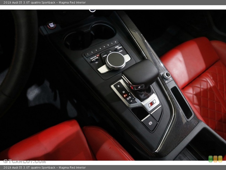 Magma Red Interior Transmission for the 2019 Audi S5 3.0T quattro Sportback #145756757