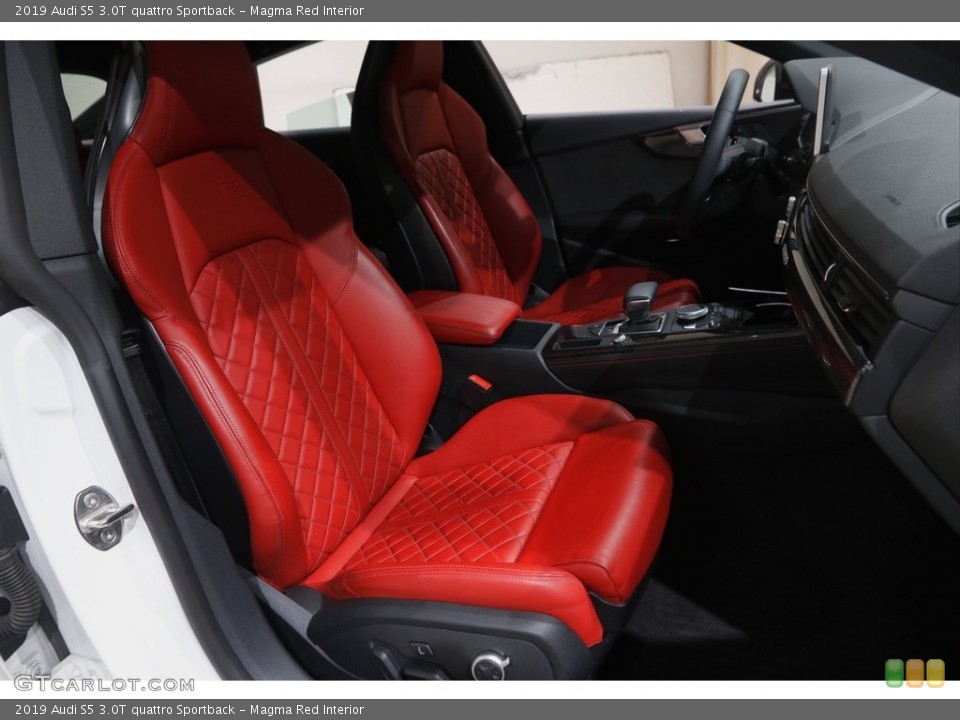 Magma Red Interior Front Seat for the 2019 Audi S5 3.0T quattro Sportback #145756790