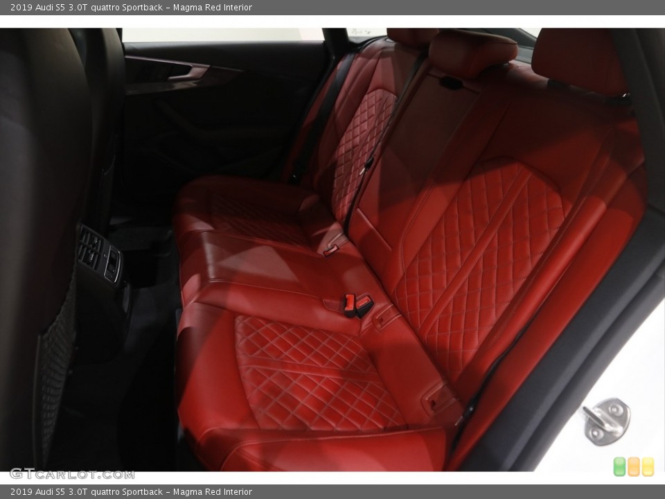 Magma Red Interior Rear Seat for the 2019 Audi S5 3.0T quattro Sportback #145756829