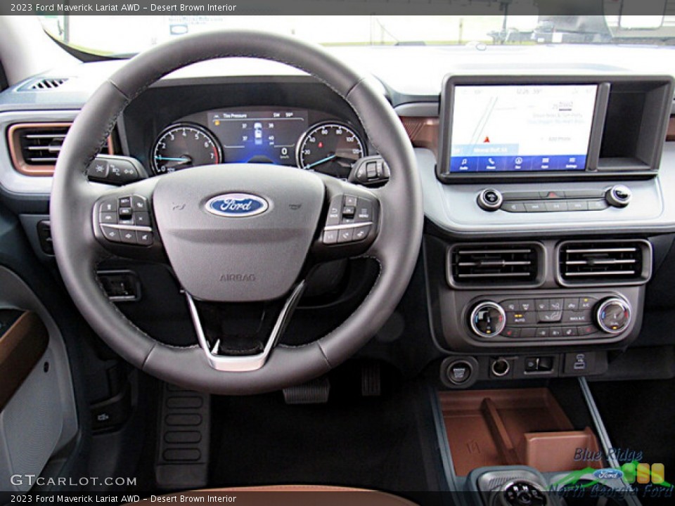 Desert Brown Interior Dashboard for the 2023 Ford Maverick Lariat AWD #145762645