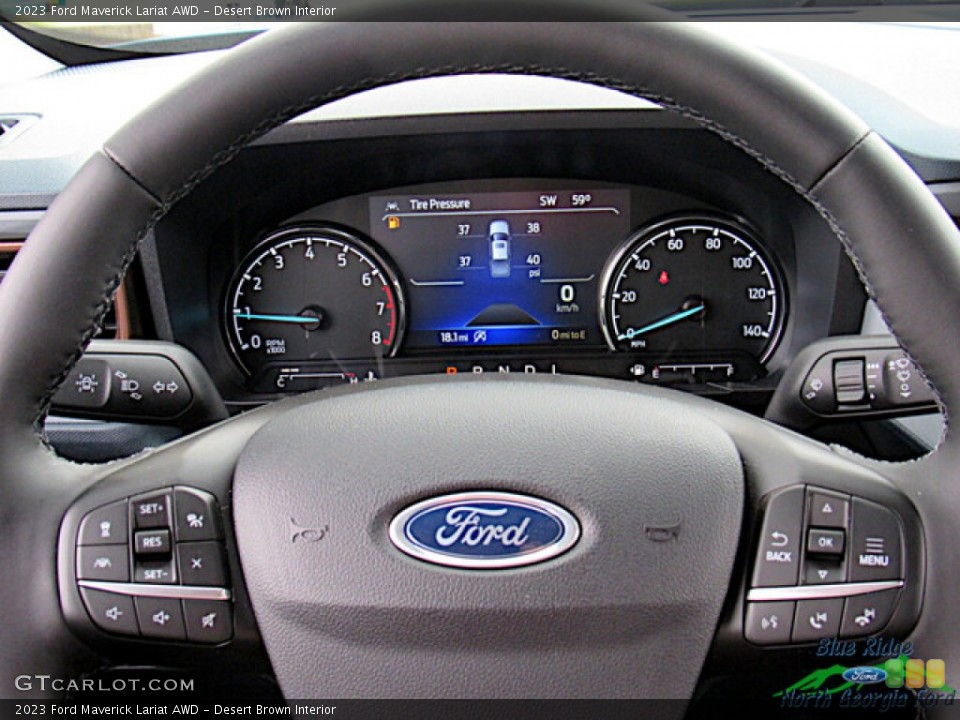 Desert Brown Interior Steering Wheel for the 2023 Ford Maverick Lariat AWD #145762672