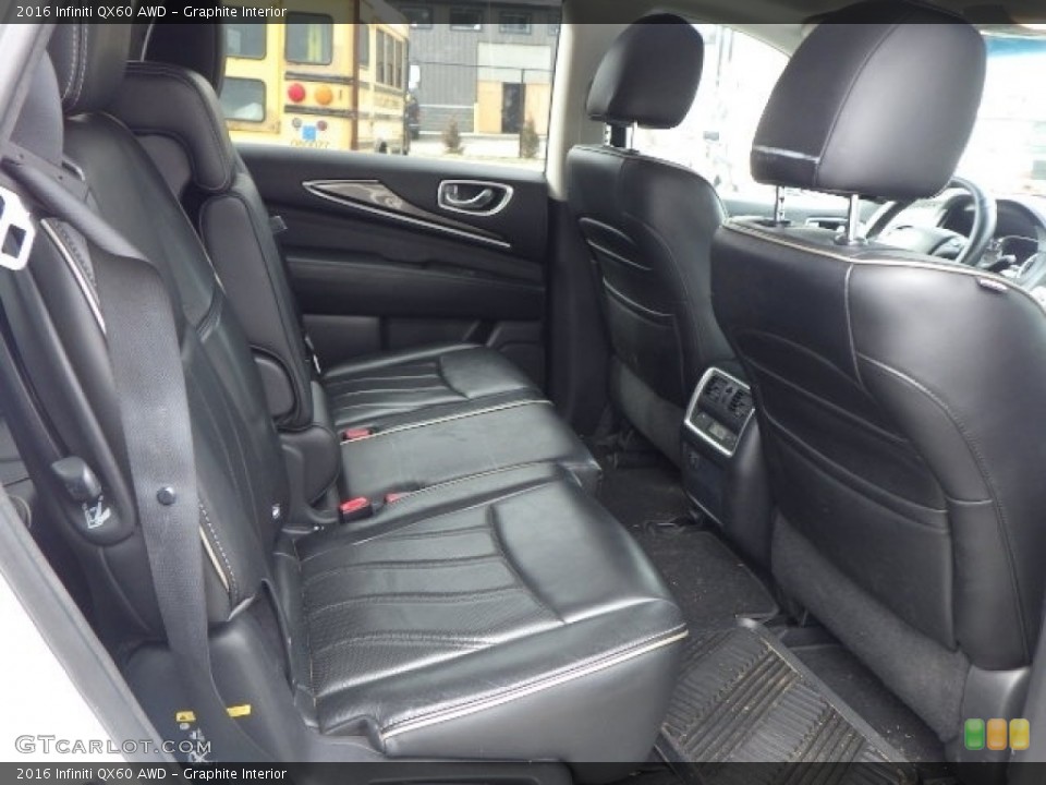 Graphite Interior Rear Seat for the 2016 Infiniti QX60 AWD #145763714