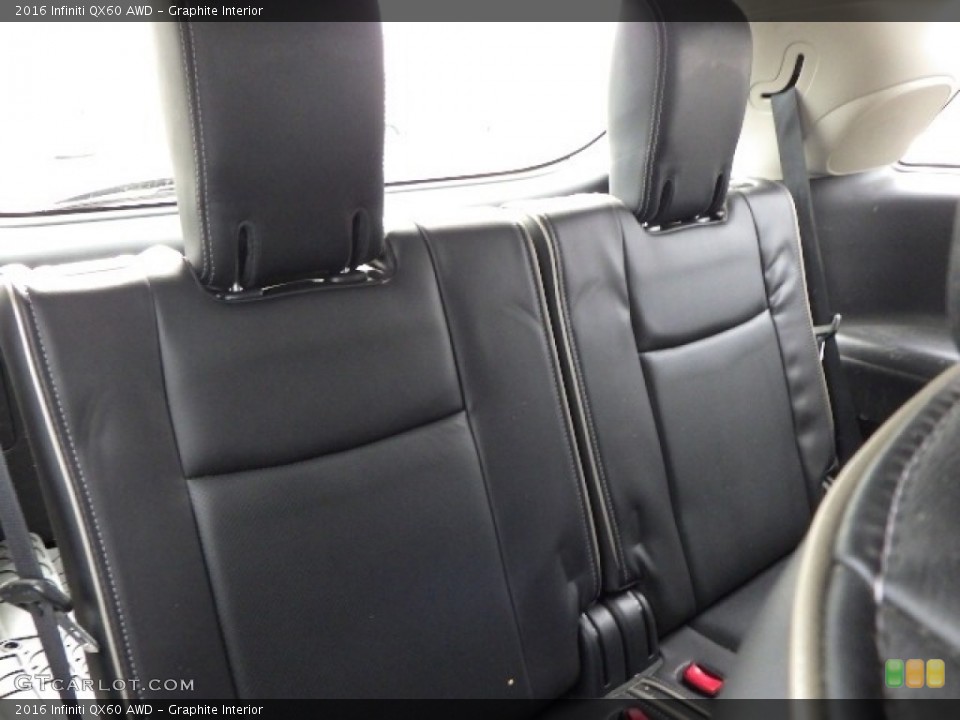 Graphite Interior Rear Seat for the 2016 Infiniti QX60 AWD #145763751