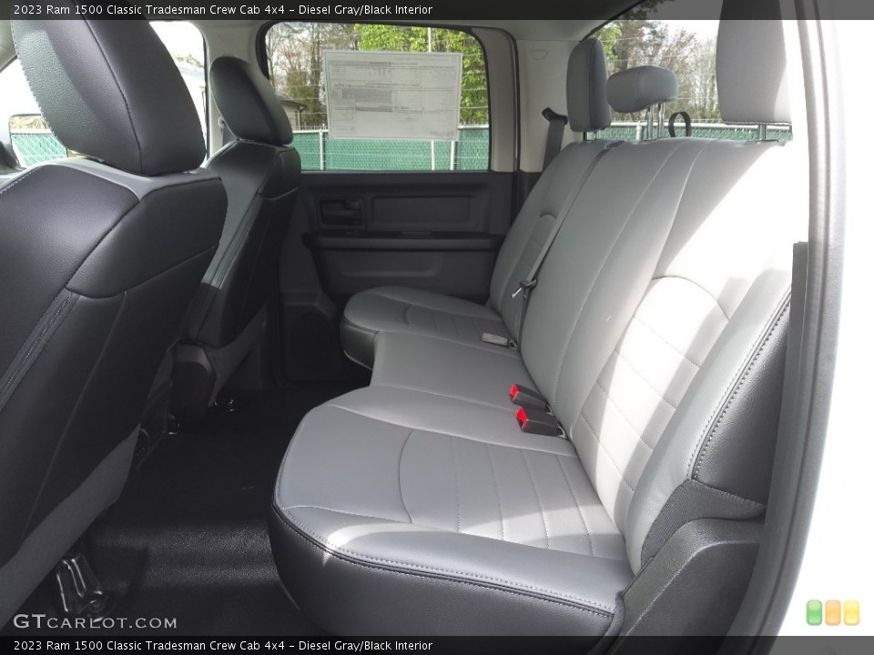 Diesel Gray/Black Interior Rear Seat for the 2023 Ram 1500 Classic Tradesman Crew Cab 4x4 #145763907