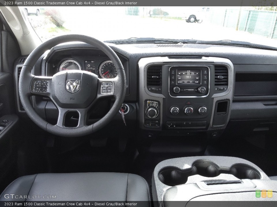 Diesel Gray/Black Interior Dashboard for the 2023 Ram 1500 Classic Tradesman Crew Cab 4x4 #145764003