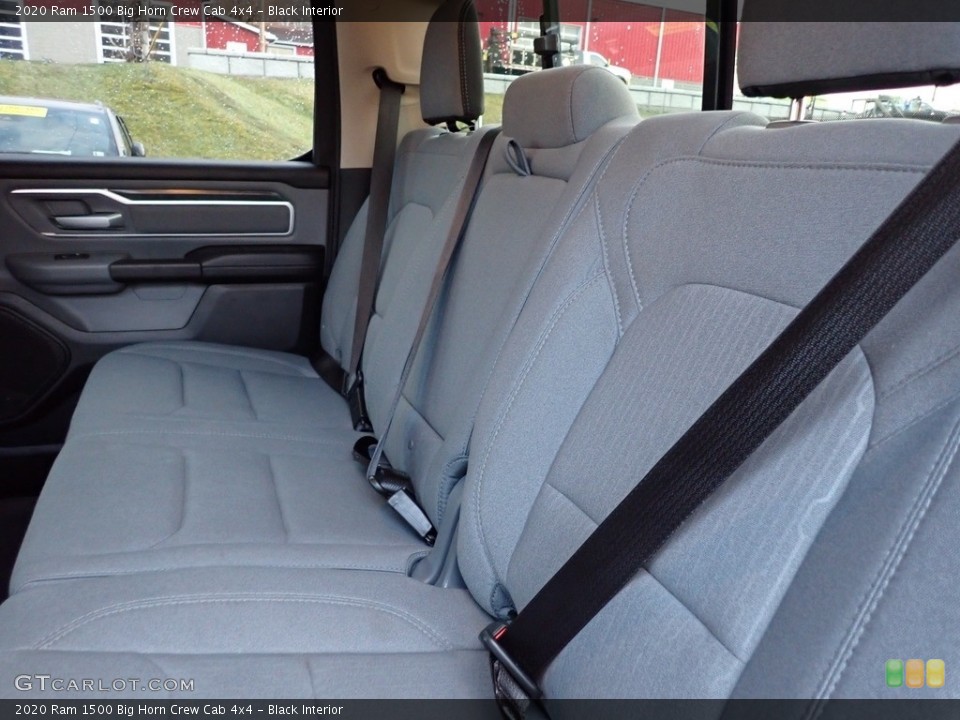 Black Interior Rear Seat for the 2020 Ram 1500 Big Horn Crew Cab 4x4 #145764354
