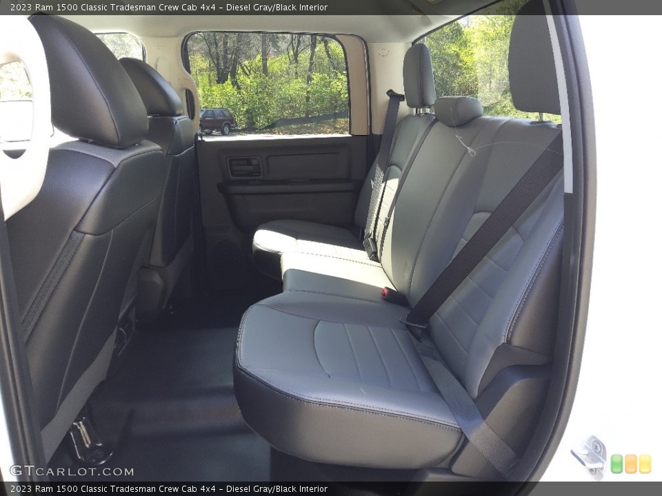 Diesel Gray/Black Interior Rear Seat for the 2023 Ram 1500 Classic Tradesman Crew Cab 4x4 #145764666