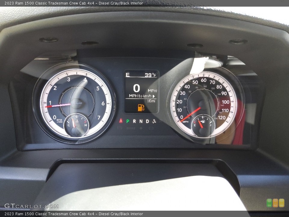 Diesel Gray/Black Interior Gauges for the 2023 Ram 1500 Classic Tradesman Crew Cab 4x4 #145764873