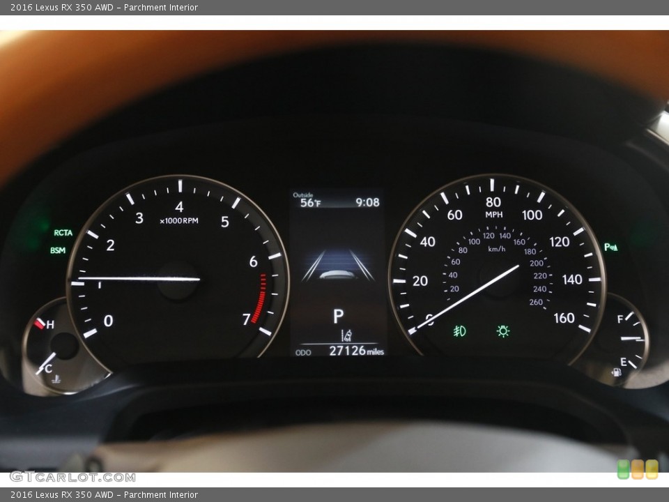 Parchment Interior Gauges for the 2016 Lexus RX 350 AWD #145764975