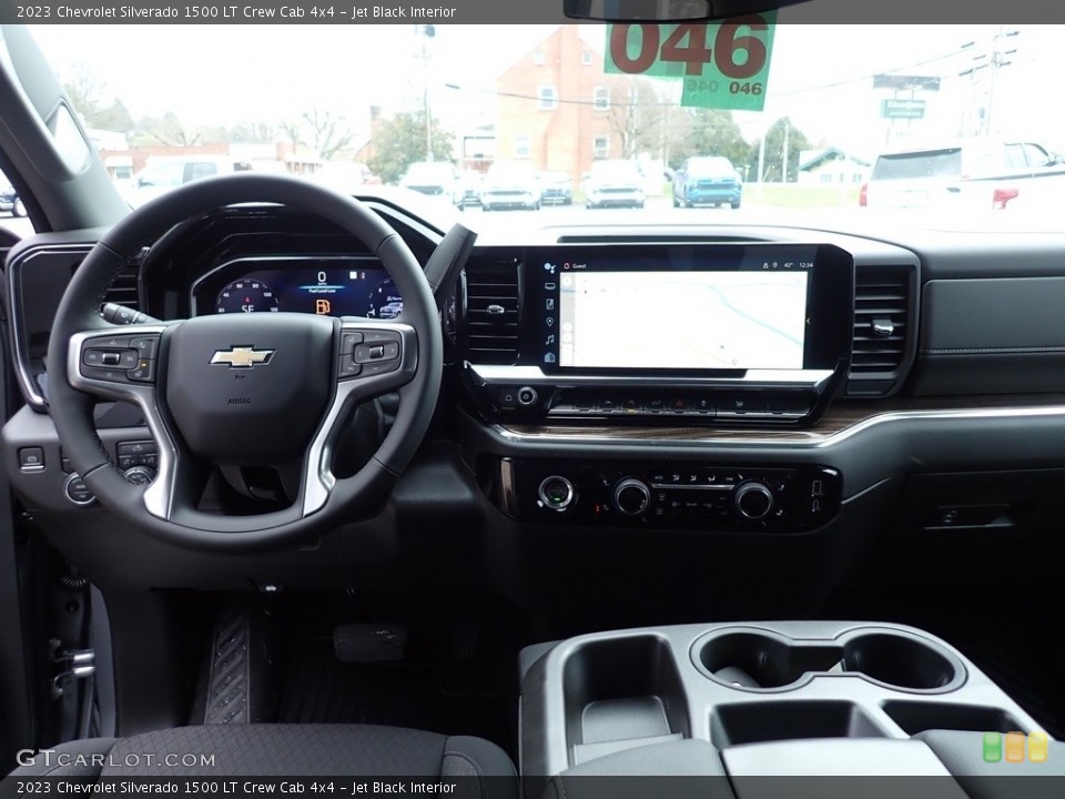 Jet Black Interior Dashboard for the 2023 Chevrolet Silverado 1500 LT Crew Cab 4x4 #145766061