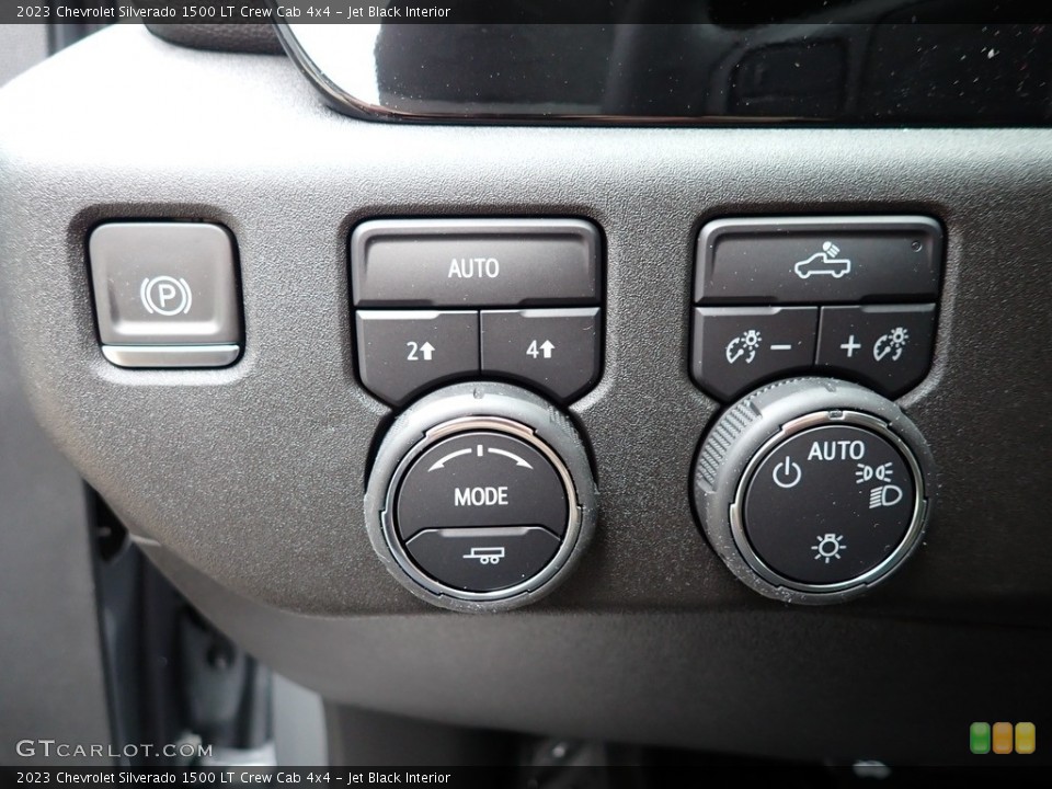 Jet Black Interior Controls for the 2023 Chevrolet Silverado 1500 LT Crew Cab 4x4 #145766166
