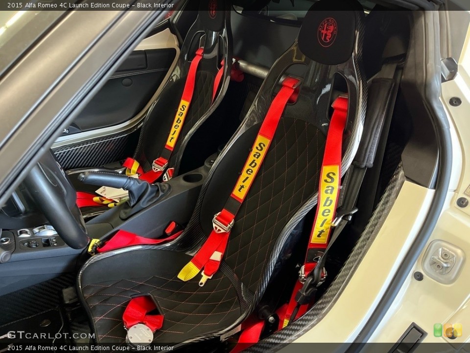 Black 2015 Alfa Romeo 4C Interiors