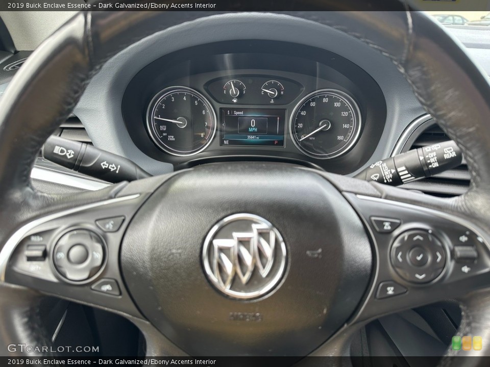 Dark Galvanized/Ebony Accents Interior Steering Wheel for the 2019 Buick Enclave Essence #145767510