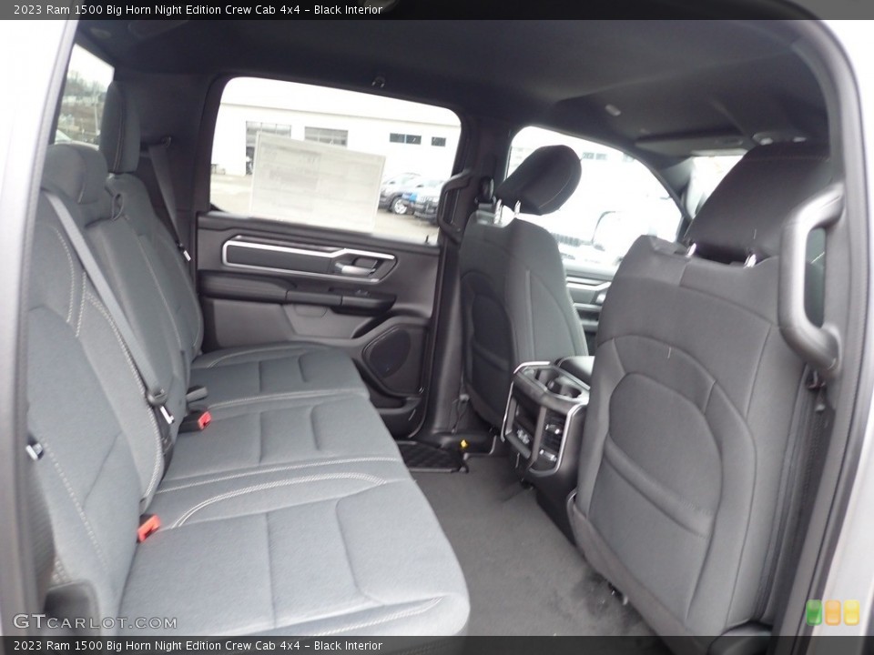 Black Interior Rear Seat for the 2023 Ram 1500 Big Horn Night Edition Crew Cab 4x4 #145767513
