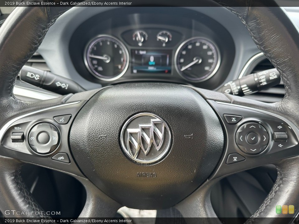 Dark Galvanized/Ebony Accents Interior Steering Wheel for the 2019 Buick Enclave Essence #145767534
