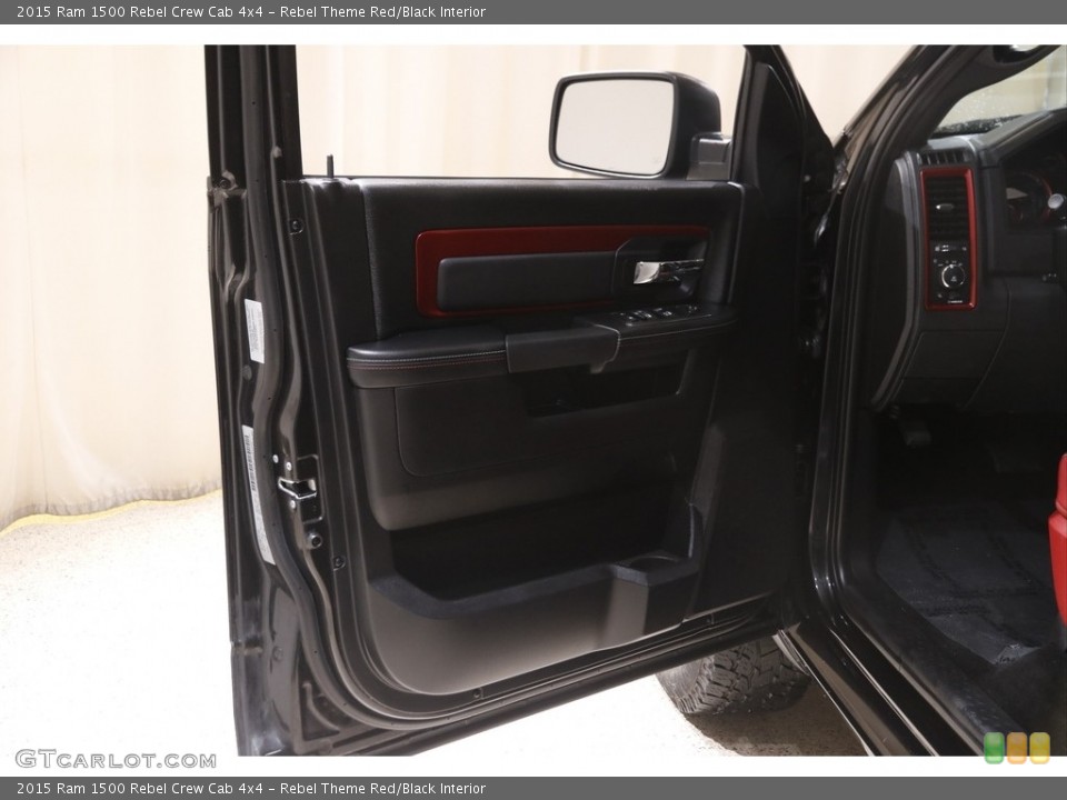Rebel Theme Red/Black Interior Door Panel for the 2015 Ram 1500 Rebel Crew Cab 4x4 #145769646
