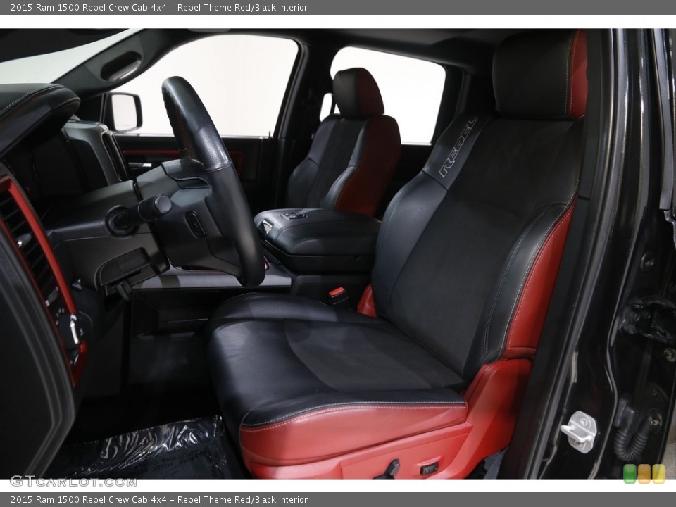 Rebel Theme Red/Black Interior Front Seat for the 2015 Ram 1500 Rebel Crew Cab 4x4 #145769655
