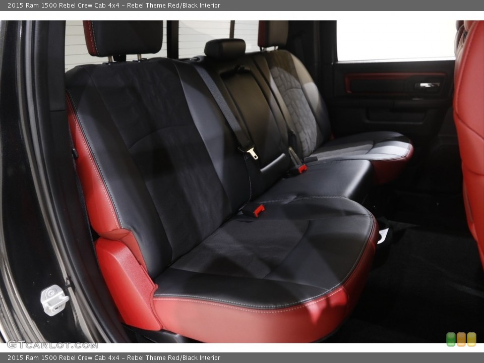 Rebel Theme Red/Black Interior Rear Seat for the 2015 Ram 1500 Rebel Crew Cab 4x4 #145769769