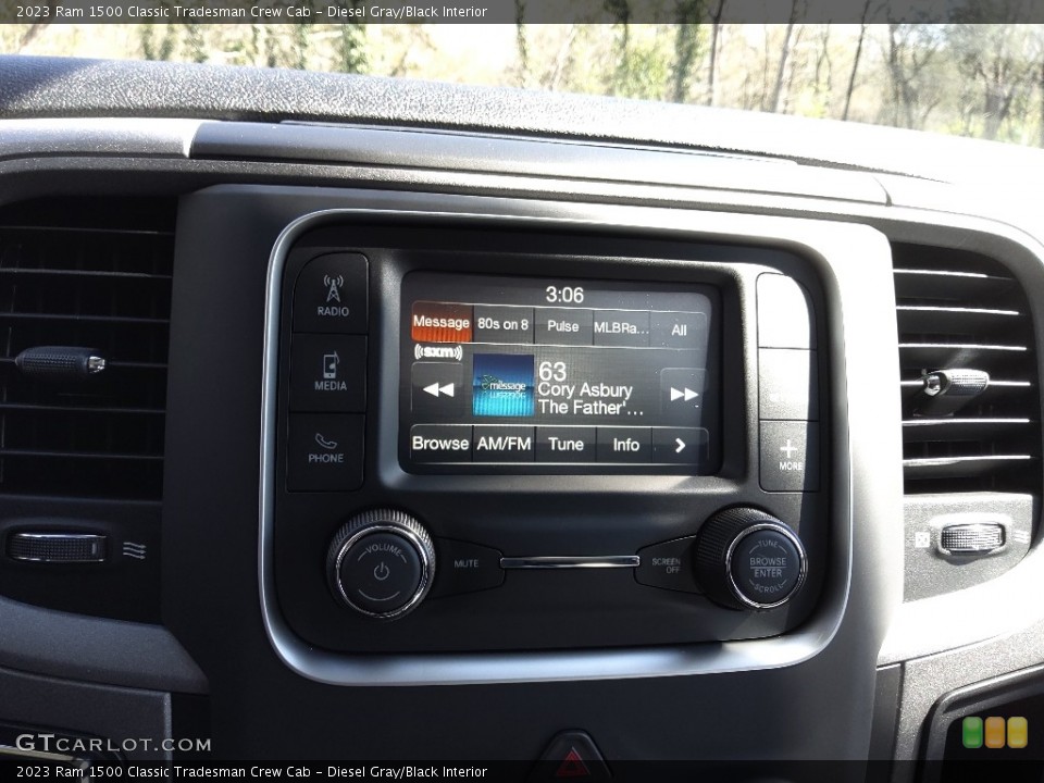 Diesel Gray/Black Interior Controls for the 2023 Ram 1500 Classic Tradesman Crew Cab #145772287