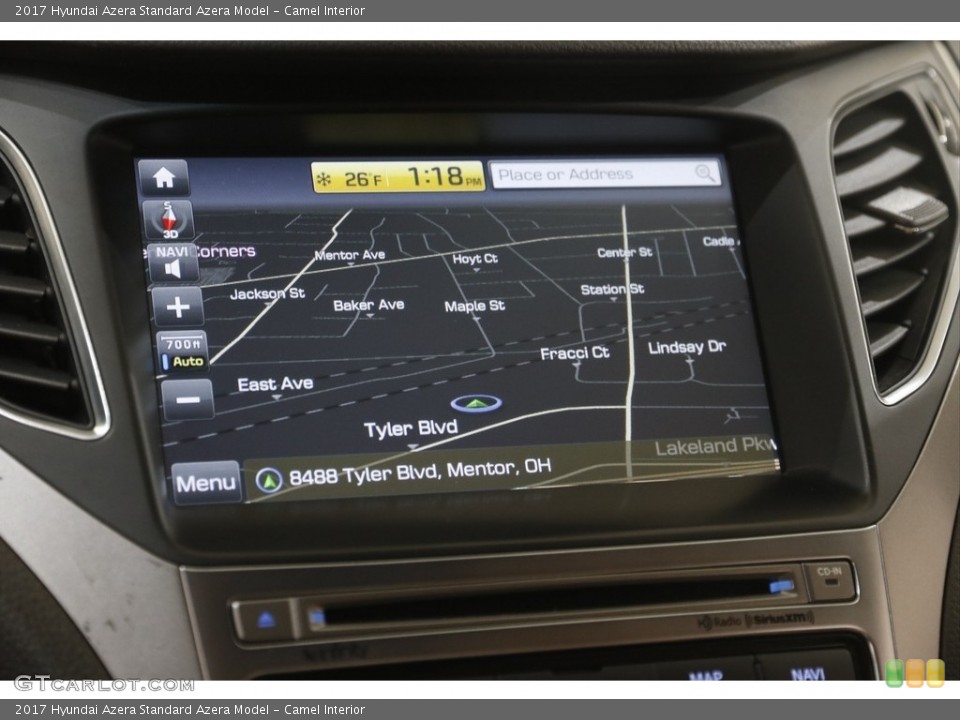 Camel Interior Navigation for the 2017 Hyundai Azera  #145773304