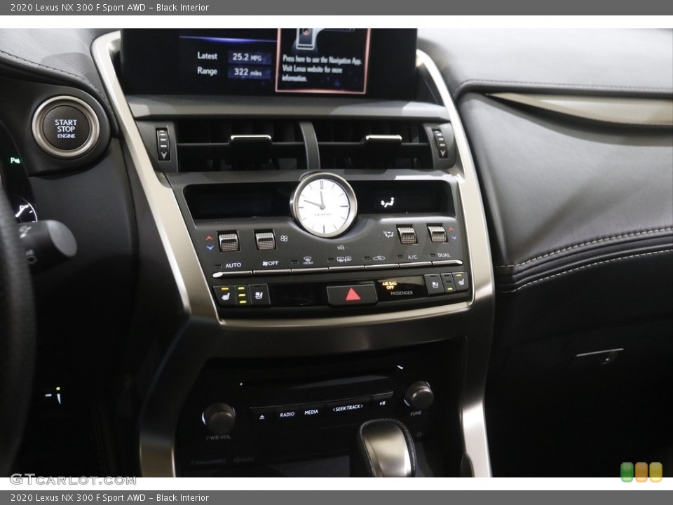 Black Interior Controls for the 2020 Lexus NX 300 F Sport AWD #145774303