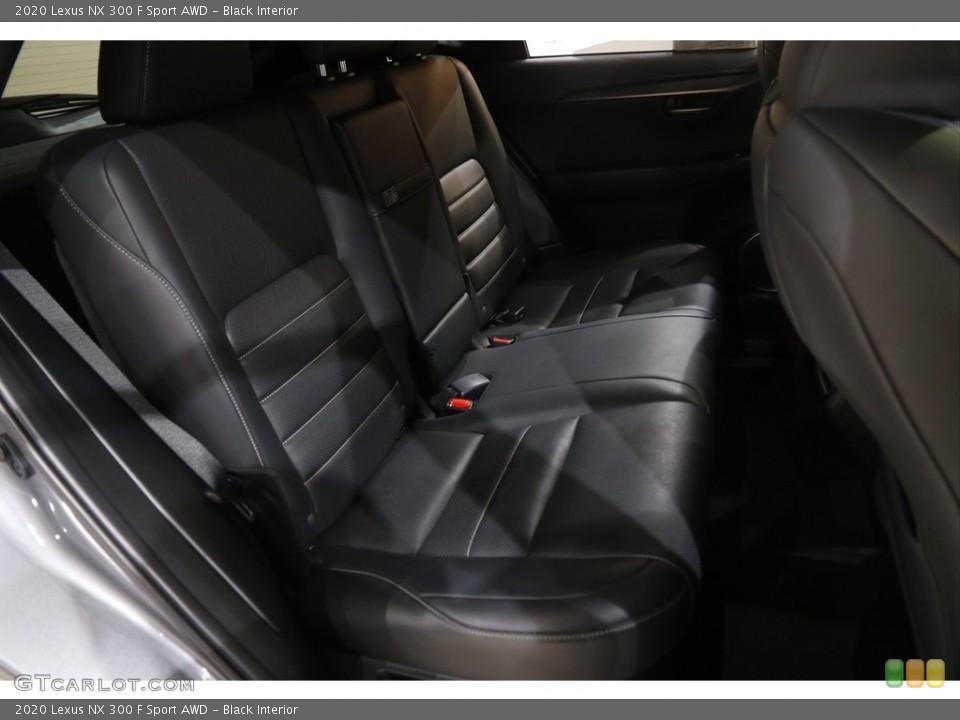 Black Interior Rear Seat for the 2020 Lexus NX 300 F Sport AWD #145774372
