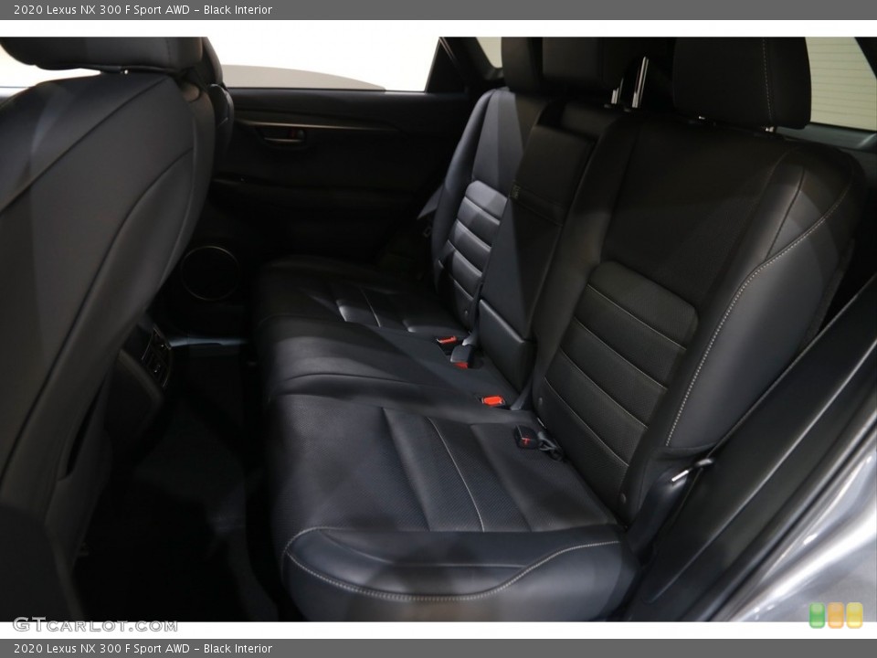 Black Interior Rear Seat for the 2020 Lexus NX 300 F Sport AWD #145774390