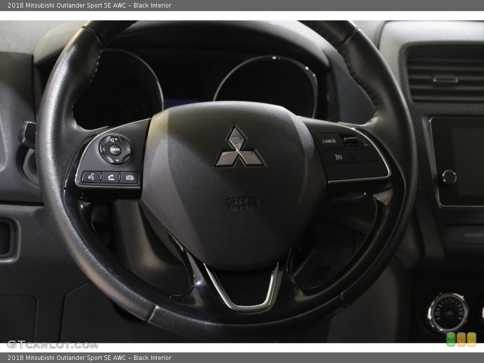Black Interior Steering Wheel for the 2018 Mitsubishi Outlander Sport SE AWC #145774498