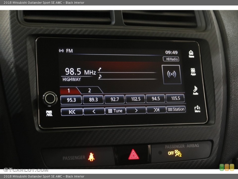 Black Interior Audio System for the 2018 Mitsubishi Outlander Sport SE AWC #145774549