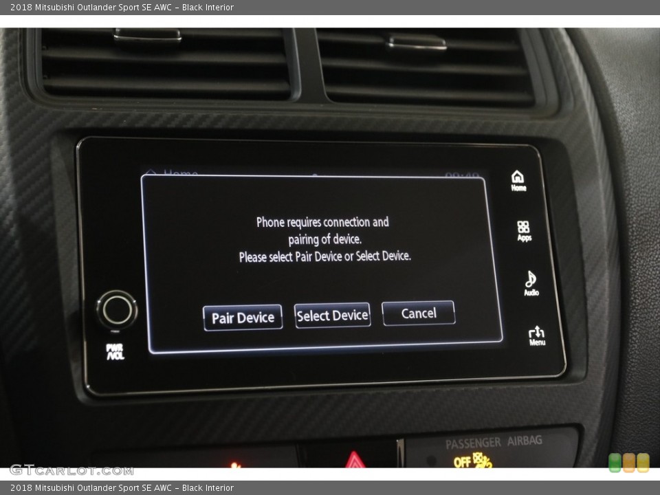 Black Interior Controls for the 2018 Mitsubishi Outlander Sport SE AWC #145774570