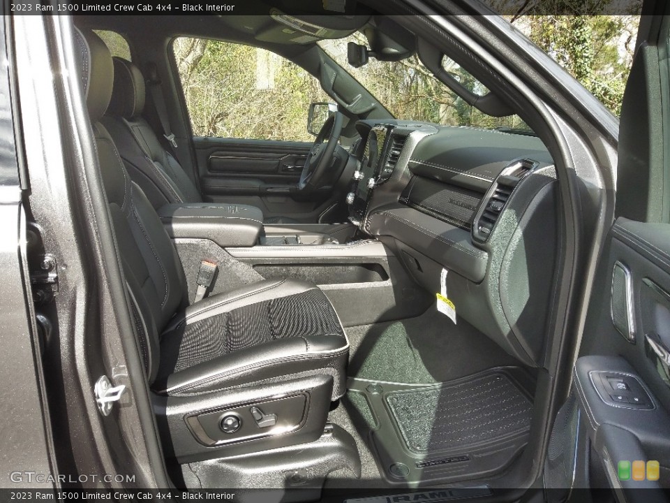 Black Interior Front Seat for the 2023 Ram 1500 Limited Crew Cab 4x4 #145777858