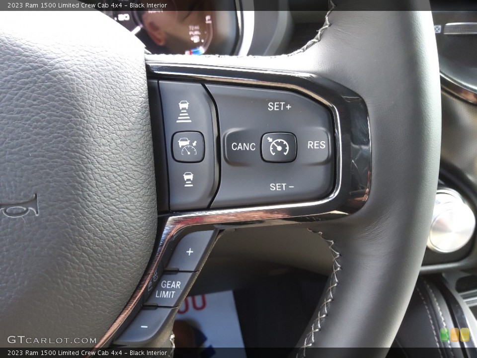 Black Interior Steering Wheel for the 2023 Ram 1500 Limited Crew Cab 4x4 #145777912