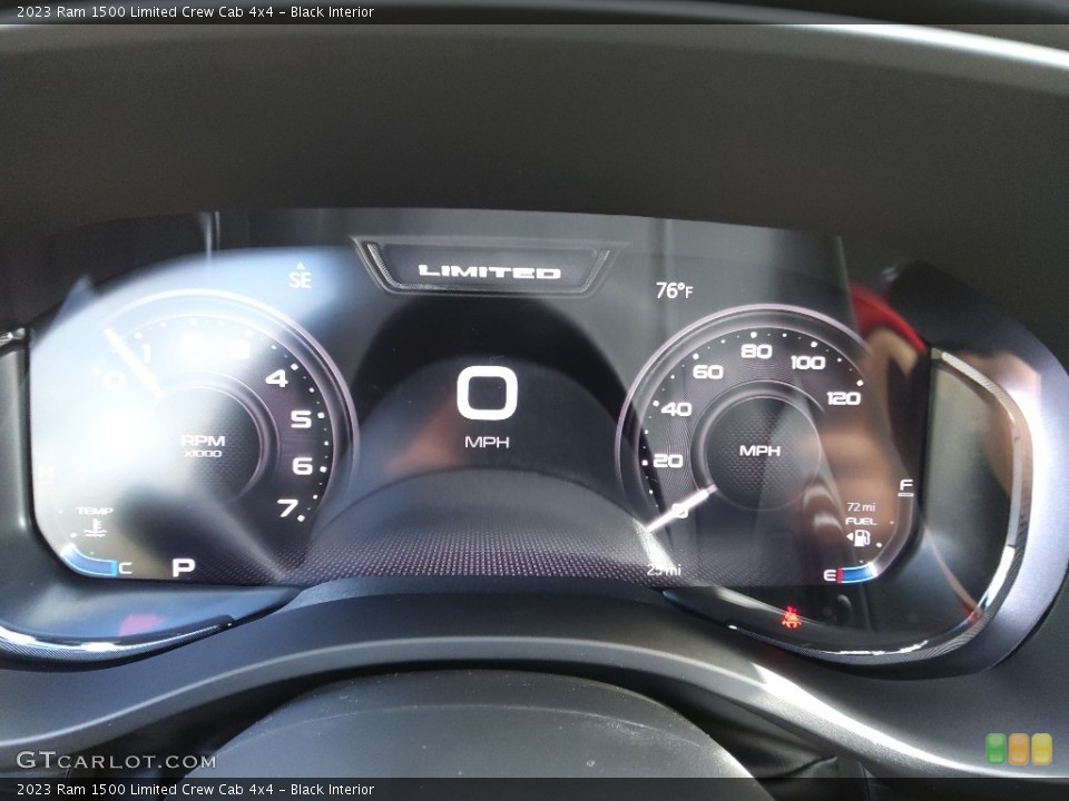 Black Interior Gauges for the 2023 Ram 1500 Limited Crew Cab 4x4 #145777924