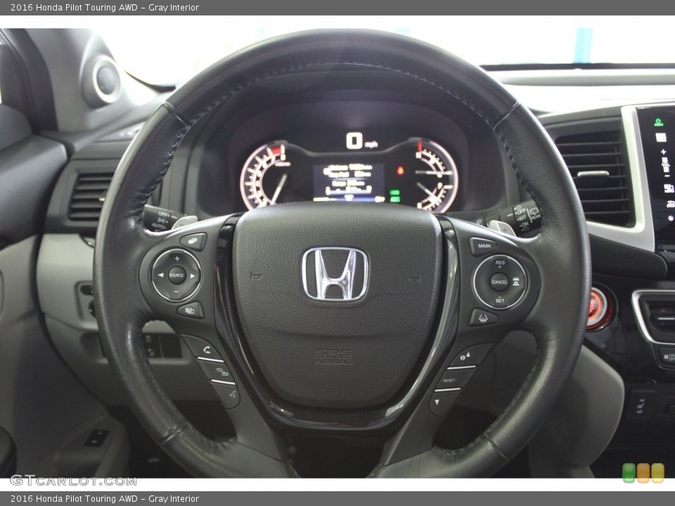 Gray Interior Steering Wheel for the 2016 Honda Pilot Touring AWD #145778809