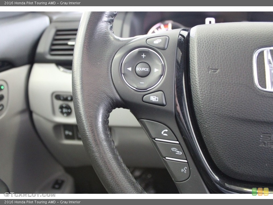 Gray Interior Steering Wheel for the 2016 Honda Pilot Touring AWD #145778815