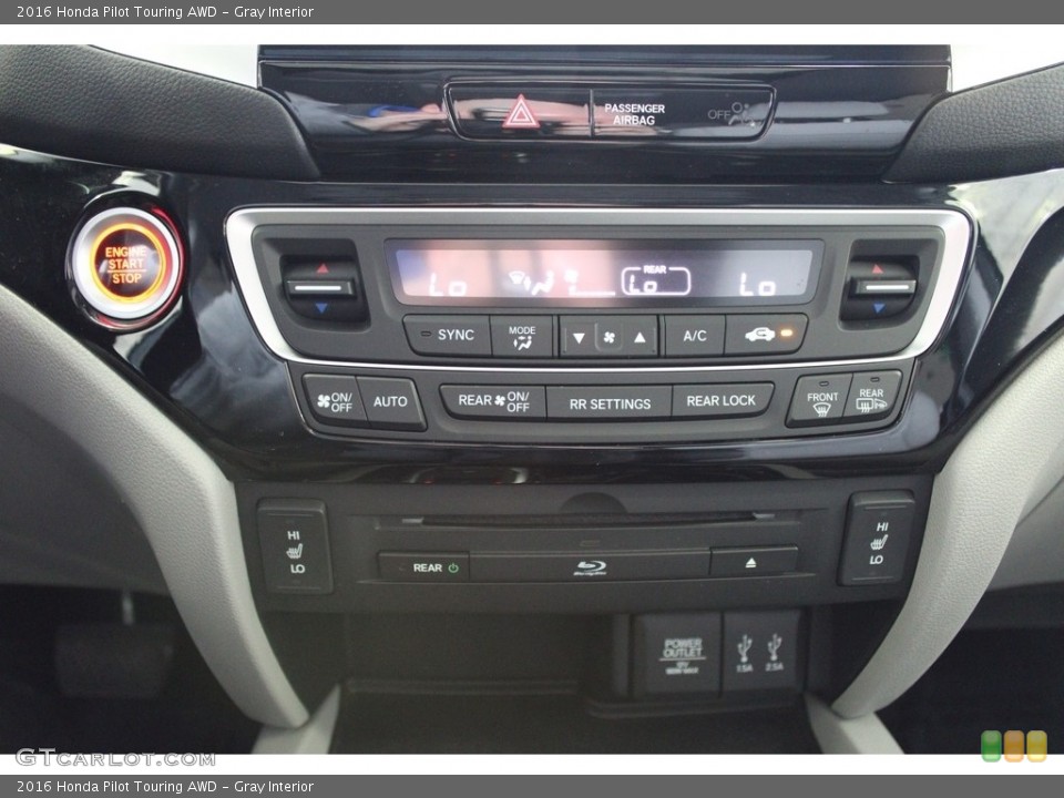 Gray Interior Controls for the 2016 Honda Pilot Touring AWD #145778854