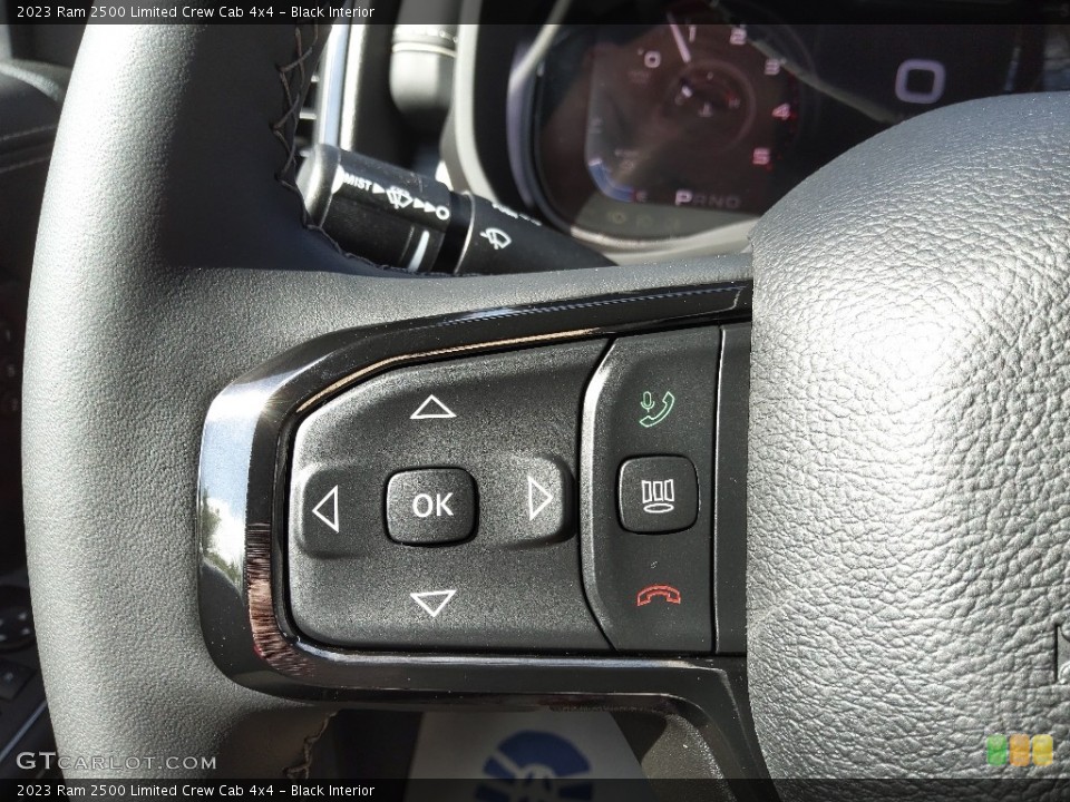 Black Interior Steering Wheel for the 2023 Ram 2500 Limited Crew Cab 4x4 #145778914