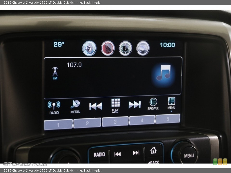 Jet Black Interior Audio System for the 2016 Chevrolet Silverado 1500 LT Double Cab 4x4 #145782011