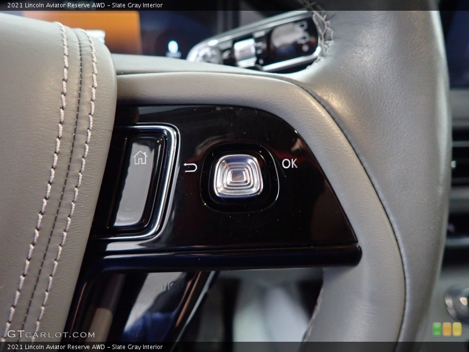 Slate Gray Interior Steering Wheel for the 2021 Lincoln Aviator Reserve AWD #145782434