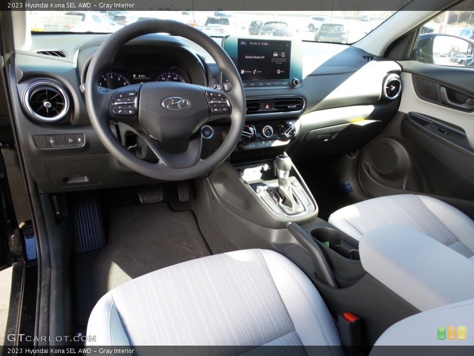 Gray Interior Photo for the 2023 Hyundai Kona SEL AWD #145784164